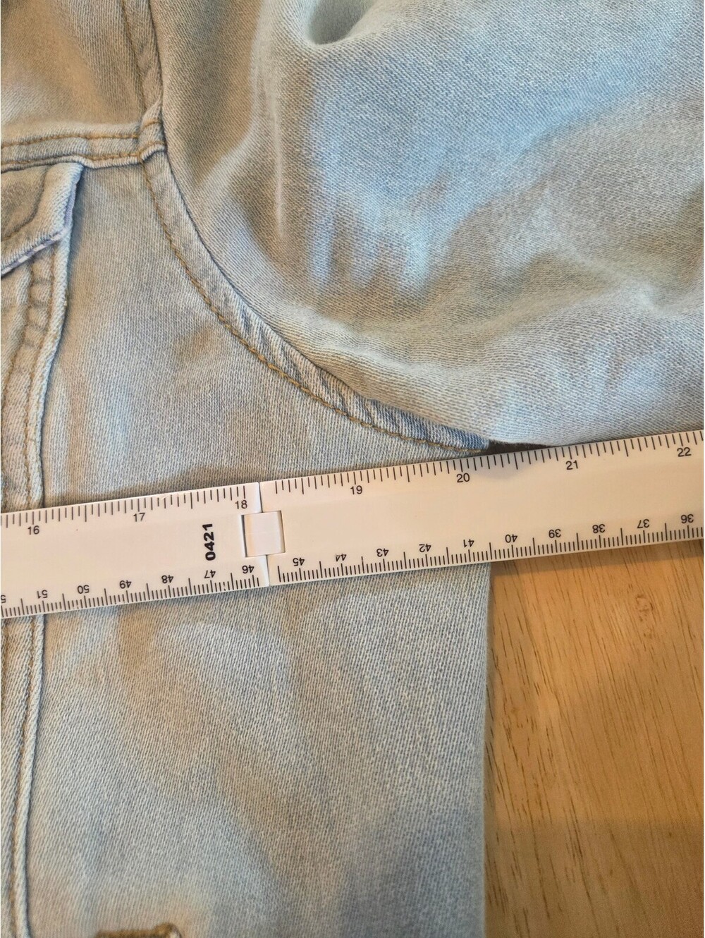 Light Wash Denim Jacket - Picture 5 of 7